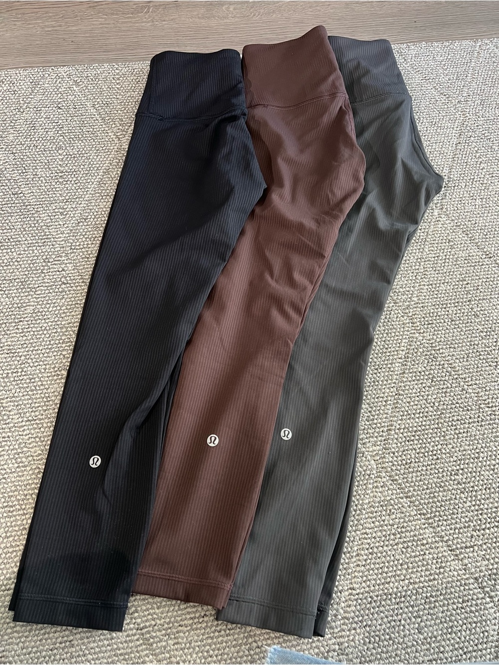 lululemon Leggings Bundle- Wunder Train High-Rise Ribbed Tight 25’